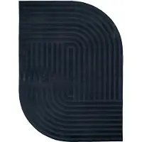 FRAAI Volero - Tapis irrégulier - Flowy Lines Anthracite - 230x330cm