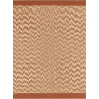FRAAI Tapis en laine – Zula Terracotta | 140x200cm | Terracotta | Rectangulaire | Tapis