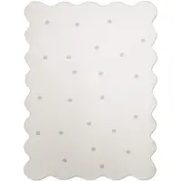 Little Olly Tapis lavable | Cloudy Dots Blanc | 80x150cm | Blanc | Rectangulaire | Tapis enfants