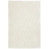 FRAAI Tapis scandinave | Lova Diamond Crème | 80x150cm | Crème | Rectangulaire | Tapis