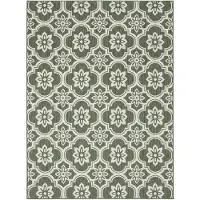 FRAAI Volero - Tapis d’extérieur – Rio Flower Vert - 80x150cm