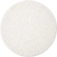 De Onlinewinkelier b.v. Volero - Tapis Rond Fluffy – Bobby Blanc - Ø 160cm