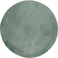 NATURL. Tapis rond à poils courts | Cozy Vert | Ø 80cm | Vert | Rond | Tapis