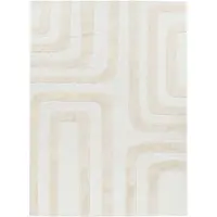 Studio Clarice Tapis en laine – Judith Lines Crème | 160x230cm | Crème | Laine | Rectangulaire