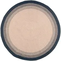 De Onlinewinkelier b.v. Volero - Tapis d'intérieur et d'extérieur rond - Florence Noir - Ø140cm