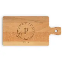 Yoursurprise Plateau de service personnalisé - Hêtre - Rectangulaire - Format Paysage - Taille S - Avec gravure