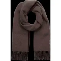 Ralph Lauren pour femme. 455954371004 Écharpe en laine à franges marron (OSFA), Casuel