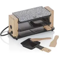 kela Gril en pierre, pour 2 personnes, 300 W, granit, bois, acier, 27 x 11 x 13 cm - | Bedretto