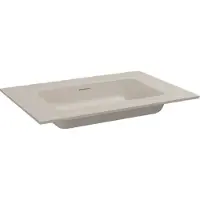 Storke Mata plan simple beige granite solid surface 75 x 52 cm, bonde incluse