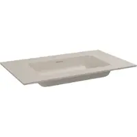 Storke Mata plan simple beige granite solid surface 85 x 52 cm, bonde incluse