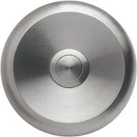 Grothe Bouton-poussoir de sonnette rond 80mm acier inoxydable ETA S 100 (55540)