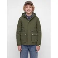 Jack & Jones Junior Veste d’hiver 'JJEWOLF' vert foncé
