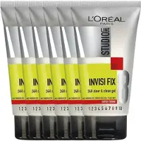 L'Oréal Paris Studio Line Invisi Fix 24h Clear & Clean - Gel capillaire à fixation super forte - 6 x 150 ml - Pack Avantage