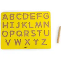 Vigatoys VIGA Tableau graphomoteur – Grandes lettres – Apprentissage de l'écriture