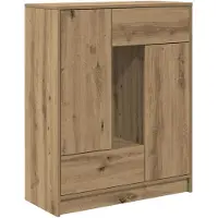 vidaXL Sideboard avec tiroirs et portes Chêne Artisan 73x31x90 cm