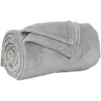 vidaXL Jeté Gris 150 x 200 cm Toison