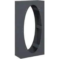 vidaXL Étagère à bois de chauffage anthracite 50x23x100 cm Acier laminé à froid