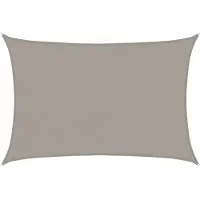 vidaXL Voile d'ombrage 160 g/m² rectangulaire gris clair 4x5 m PEHD