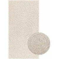 vidaXL Tapis ZIZUR Crème 60x110 cm Aspect jute Intérieur et extérieur