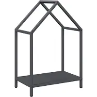 vidaXL Étagère à bois de chauffage anthracite 40x25x60 cm Acier laminé à froid
