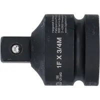 Bgs Adaptateur de clé à douille à choc femelle 25 mm (1") - mâle 20 mm (3/4")