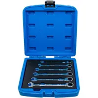 Bgs Jeu de clés mixtes à cliquet 8 - 13 mm 6 pièces (10 mm, 11 mm, 12 mm, 13 mm, 8 mm, 9 mm)