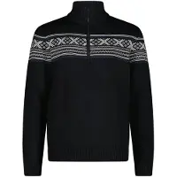 CMP Pull en tricot col zippé Wooltech