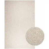 vidaXL Tapis ZIZUR Crème 200x290 cm Aspect jute Intérieur et extérieur