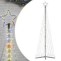 vidaXL Sapin de Noël à LED 495 LED colorées 300,5 cm