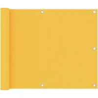 vidaXL Brise-vue pour balcon Jaune 75x600 cm Tissu Oxford