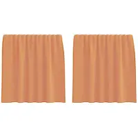 vidaXL Voile Rideaux avec passants 2 pcs. Rouge terracotta 140x140 cm