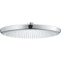 GROHE Douche de tête ronde - Vitalio Start 250 - 1 jet - 250 mm - Chrome - Économie d'eau - Débit d'eau uniforme - 26815000