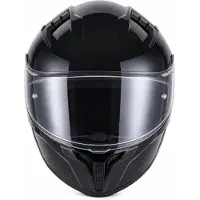 Vito Casque moto Marelli avec système Pinlock et visière anti-rayures | Casque intégral | Homologation ECE 22.06 | Noir brillant | 22.06