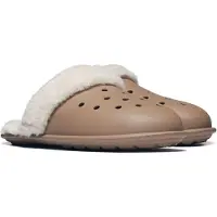 Crocs Chaussons Classic Fuzz Scuff hommes - Beige - 45 / 46