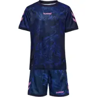 Hummel Survêtement bleu foncé / rose