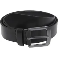 Urban Classics Ceinture de - Easy Synthetic Leather Belt - pour Unisexe - noir - Taille S-M