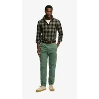 Superdry pour homme. M7011439A Pantalon cargo léger Ripstop vert (38/32), Casuel, Coton