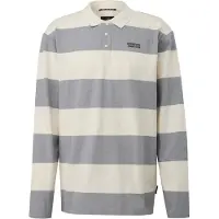 QS T-Shirt gris / blanc naturel