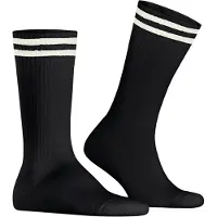 Falke Chaussettes noir, Rayé