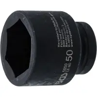 Bgs Douille à choc, six pans 25 mm (1") 50 mm (50 mm)