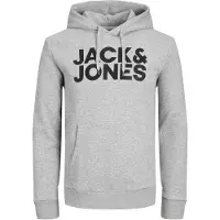 Jack & Jones Sweat-shirt gris clair / noir