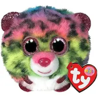 TY 42519 Figurine en peluche Beanie Balls - Leopard Dotty Puffies