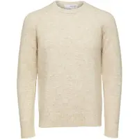 Selected Manches Longues Pullover Homme Beige XL