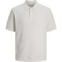 Jack & Jones George Polo Tricot plat en coton doux, Col polo classique avec patte de boutonnage, Coupe décontractée et confortable