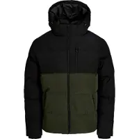 Jack & Jones Veste d’hiver 'JJEBECKS' olive / noir