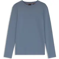 BOSS pour homme. 50473286 T-shirt à manches longues TChark bleu moyen (L), Casuel, Coton, Manche longue