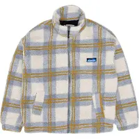 KAVU - Polaire zippée épaisse - Loven Sherpa Fleece Jacket W Horizon Plaid - Taille S - Bleu