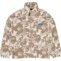 KAVU - Polaire zippée épaisse - Loven Sherpa Fleece Jacket W Blown Out Bloom - Taille L - Beige