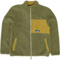 KAVU - Pull polaire zippé - Wayside Sherpa Fleece Jacket Moss Stone - Taille L - Kaki