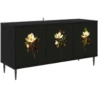 vidaXL Meuble TV BREMEN, 102 x 33 x 51 cm, noir, imitation chêne
